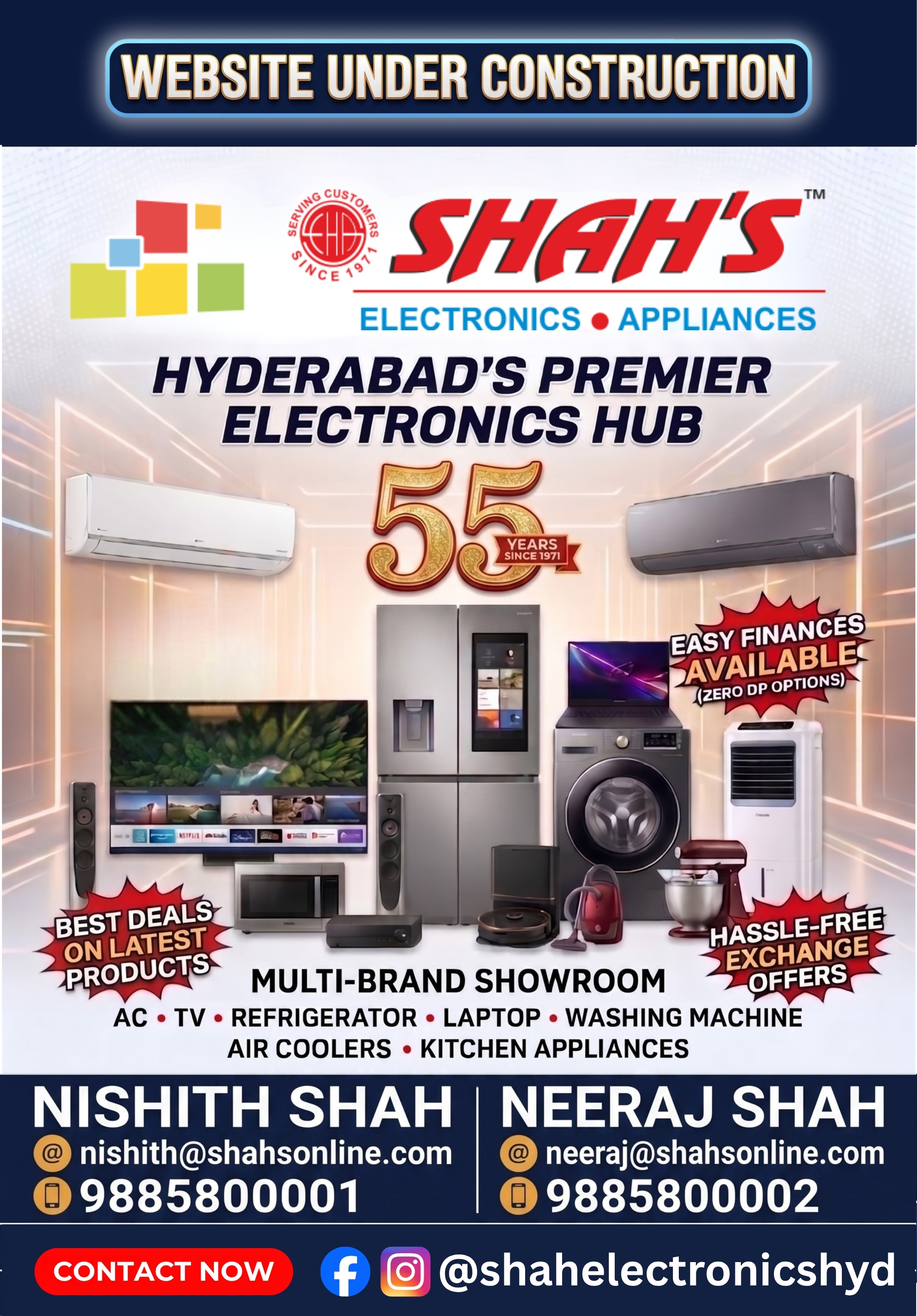 Shah Electronics & Appliances Banner